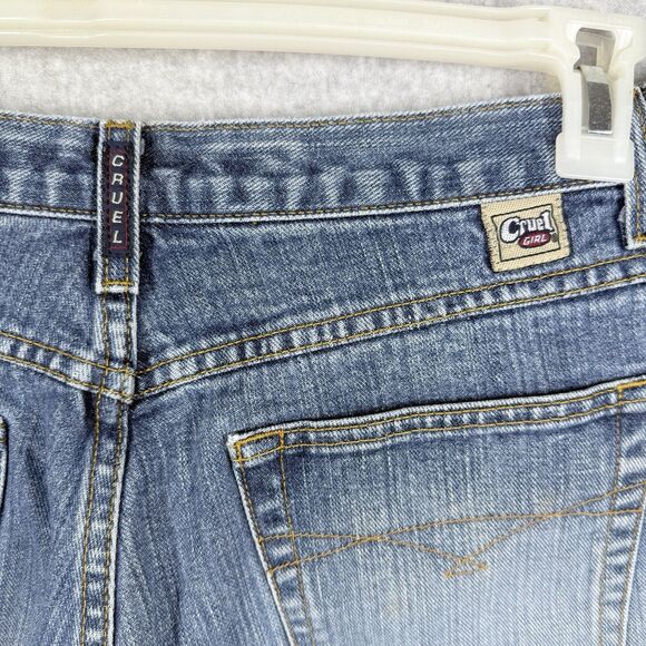 Cruel Girl Georgia Jean Jrs 13R Med Wash Low Rise Relaxed Stretch Straight Leg - Picture 5 of 15